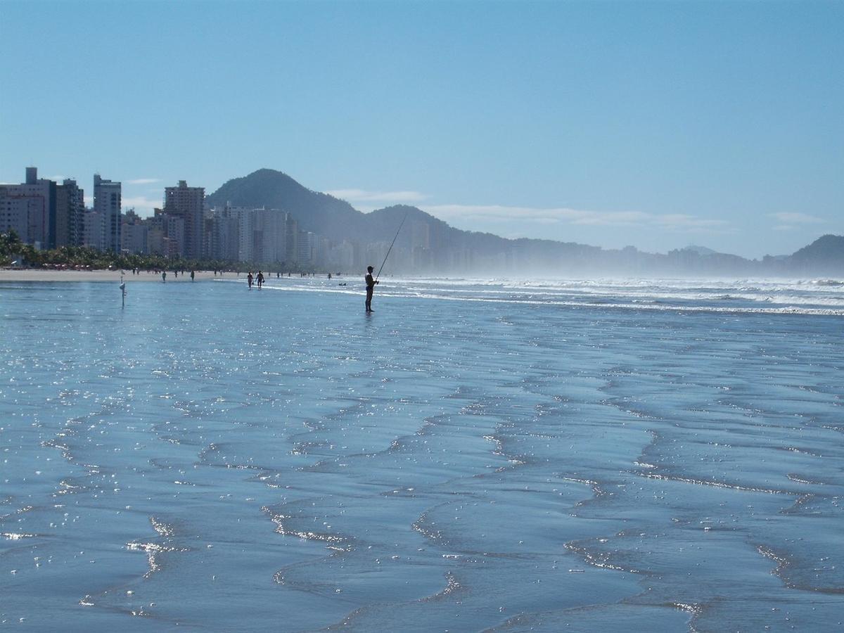 Ape Temporada Praia Grande Sp Completo Com Piscina, Churrasqueira, Estacionamento Exterior photo